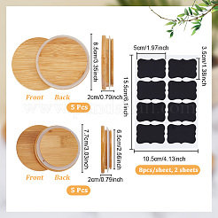 10Pcs 2 Styles Bamboo Bottle Caps&nbsp;AJEW-NB0008-38B