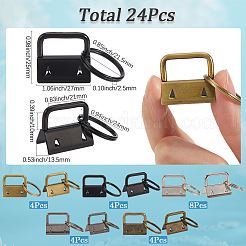 24Pcs 5 Colors Iron Ribbon Ends&nbsp;IFIN-SP0001-41