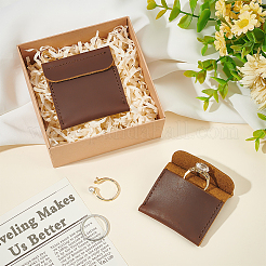 Cowhide Ring Storage Bags&nbsp;ABAG-WH0031-36C