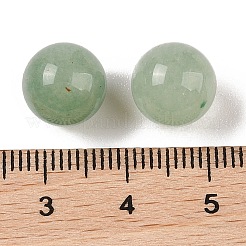 天然グリーンアベンチュリン 穴なし球形ビーズ  ラウンド  10mm&nbsp;G-K353-04A-02
