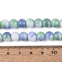 Opaque Ombre Effect Dyed Glass Beads Strands&nbsp;GLAA-Q106-04A-10