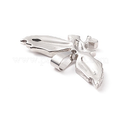 Tarnish Resistant 304 Stainless Steel Pendants&nbsp;STAS-P209-24P