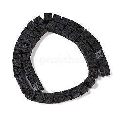 Frosted Natural Lava Rock Beads Strands&nbsp;G-E618-09