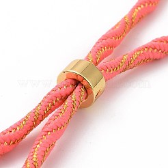Nylon Cord Silder Bracelets&nbsp;MAK-C003-03G-05