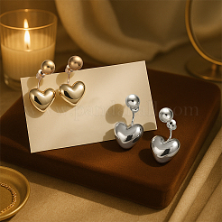 2 Pairs 2 Colors Alloy Stud Earrings&nbsp;EJEW-HY0001-21
