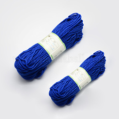 ベビー糸を編む  ウールとベルベット付き  ブルー  4mm  約100g /ロール：4ロール  50g /ロール：2ロール  6のロール/袋&nbsp;YCOR-R026-928