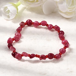 Dyed Natural Moonstone Beads Bracelets&nbsp;GG-CBA05D5-02A-04