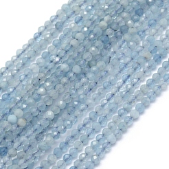 Natural Aquamarine Beads Strands&nbsp;G-J376-22A-2mm