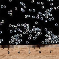透明な色 ab ガラスシードビーズ  シリンダー  クリアAB  2.5x1.7mm  穴：1.2mm&nbsp;SEED-S042-14A-01