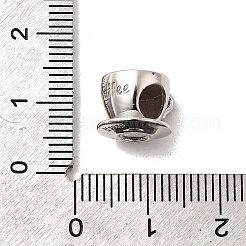 925 Sterling Silver Enamel European Beads&nbsp;STER-Z013-07P-08