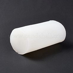 DIY 鉛筆形のストライプ柱キャンドル シリコン型  3 d の円筒形の背の高いローマの柱の金型  香りのよいキャンドル作りに  ホワイト  6.5x13.2cm  内径：4.9のCM&nbsp;LS-SIMO-P001-01A