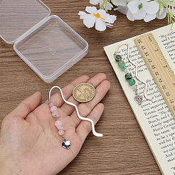 2Pcs 2 Styles Alloy Bookmarks&nbsp;AJEW-FG00015