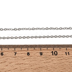 12mm 304ステンレススチール製テクスチャードアズキチェーンネックレス（男女兼用）1.8個  変色なし  ステンレス鋼色  18.31インチ（46.5cm）&nbsp;NJEW-H093-11P