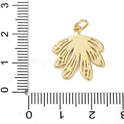 Brass Micro Pave Clear Cubic Zirconia Pendants&nbsp;KK-A273-33G
