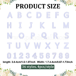 144Pcs 2 Bags Cloth Embroider Thread Iron on/Sew On Patches&nbsp;PATC-ME0001-29