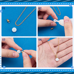 60Pcs Brass Peg Bails&nbsp;FIND-ME0001-72