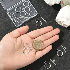 304ステンレススチールマンテル10セット  銀  リング：20.5x16x2mm  穴：3mm  バー：23x7x2mm  穴：3mm&nbsp;STAS-BBC0008-08