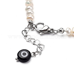 Natural Black Agate Beaded Bracelets&nbsp;BJEW-JB05313-05