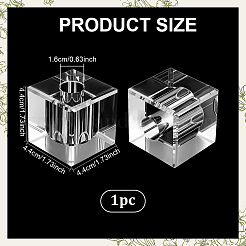 Glass Pen Holder Stand&nbsp;AJEW-WH0696-627B