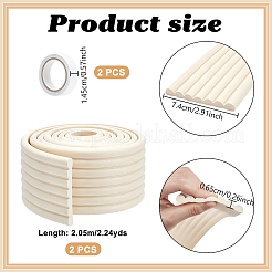 発泡断熱綿衝突防止ストリップ  家具の角に  ビスク  2050x74x6.5mm&nbsp;DIY-WH0591-154C