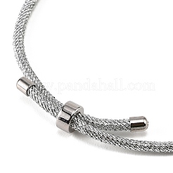 Adjustable Round Polyester Braided Cord Bracelet Making&nbsp;FIND-G117-01P-03