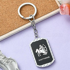 合金エナメルキーホルダー  アクリルと鉄の金具付き  星座  射手座  10.5cm&nbsp;KEYC-YW00022-07