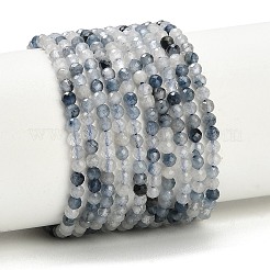 ナチュラブルールチルクォーツビーズ連売り  ラウンド  多面カット  3~3.5mm  穴：0.6mm  約136個/連  15.16''（38.5cm）〜15.28''（38.8cm）&nbsp;GG-CBA3921-A05-3mm