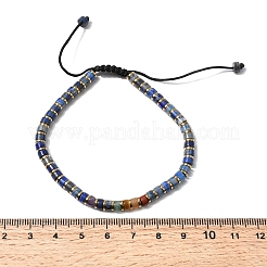 Natural Lapis Lazuli & Non-magnetic Hematite Beaded Adjustable Bracelets for Unisex&nbsp;BJEW-K251-09T