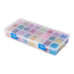 Spray Painted Crackle Glass Beads&nbsp;CCG-PH0002-01-8mm