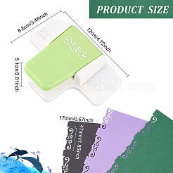 Mini Plastic Craft Punch for Scrapbooking & Paper Crafts&nbsp;DIY-WH0349-57B