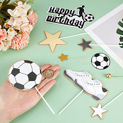 Football Paper Cake Toppers&nbsp;AJEW-SC0002-76