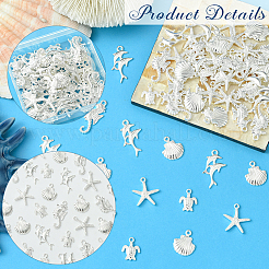 60Pcs 5 Styles Alloy Pendant Sets&nbsp;FIND-SC0016-90
