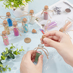 Cork Glass Wishing Bottle for Pendant Decoration&nbsp;AJEW-AB00090