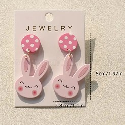 Acrylic Dangle Stud Earrings&nbsp;FS-WGFB232-01