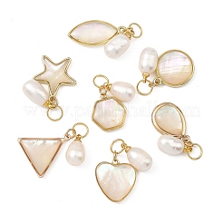 Natural White Shell Pendants&nbsp;PALLOY-JF05826