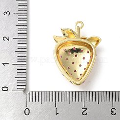 Brass Micro Pave Cubic Zirconia Pendants&nbsp;KK-P290-39G