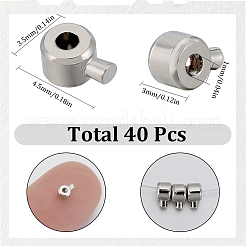 Brass Crimp Beads&nbsp;KK-SC0004-42P