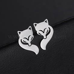 Non-Tarnish 304 Stainless Steel Stud Earrings&nbsp;EJEW-H095-01P