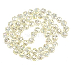 Transparent Electroplate Glass Beads Strands&nbsp;EGLA-N002-34C-B03
