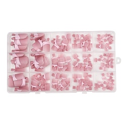 アクリルつま先ネイルチップ150個  ペディキュアとDIYネイルアート用の短いスクエア型のつけ爪  ダークサーモン  12~26x6~18.5x1.5~5.5mm&nbsp;MRMJ-P019-02E