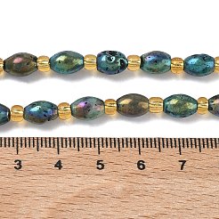 Electroplated Natural Druzy Geode Crystal Beads Strands&nbsp;G-G459-03B-11