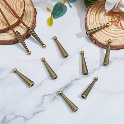 10Pcs Alloy Cord Ends&nbsp;FIND-FH0009-40AB