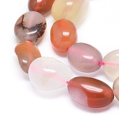 天然石瑪瑙ビーズ連売り  チップ  10~16x8~10x6~8mm  穴：0.8mm  約39個/連  15.75インチ（40cm）&nbsp;G-D0004-A02-09
