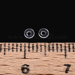 透明PVC絶縁ガスケット200個  ディスク  透明  2~2.5x0.2mm  穴：0.9mm&nbsp;PVC-T006-2.5mm-01