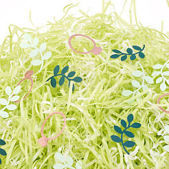 除草テーマ紙天然ロープ  紙吹雪付き  ミックスカラー  100グラム&nbsp;OCOR-TA0002-28