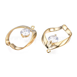 Brass Rhinestone Pendants&nbsp;KK-N216-410