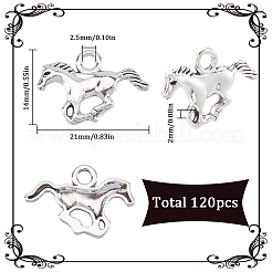 120Pcs Tibetan Style Alloy Pendants&nbsp;TIBEP-SC0003-09