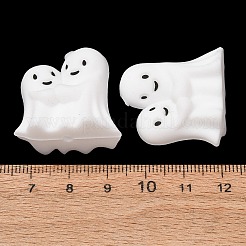 ハロウィンシリコンフォーカルビーズ  幽霊を抱きしめる  28x27x14.5mm  穴：3mm&nbsp;SL-CBADC51-03