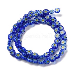 Handmade Millefiori Lampwork Beads Strands&nbsp;LAMP-G164-11B