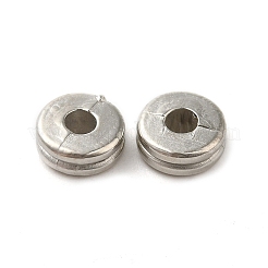 CCBプラスチックビーズ  フラットラウンド  プラチナ  6x2.5mm  穴：2mm&nbsp;CCB-H001-09P